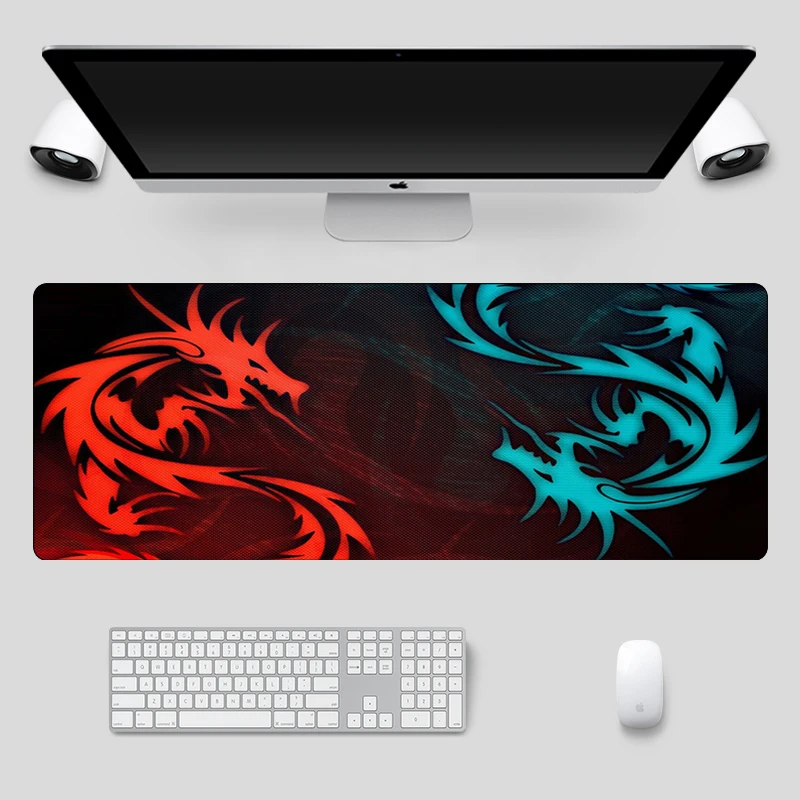 Модный компьютерный коврик для мыши 80x30 см размера XL MSI большой игровой с