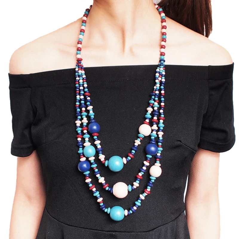 Женское многослойное колье чокер MANILAI этническое ожерелье ручной работы из