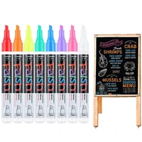 haile 12 pcs liquid chalk marker pens erasable highlighters pen led multi writing board glass windows blackboard art marker pens