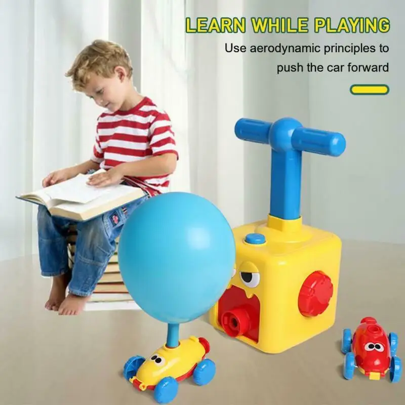 

Children Inertial Power Balloon Car Science Experiment Toy Puzzle Fun Inertial