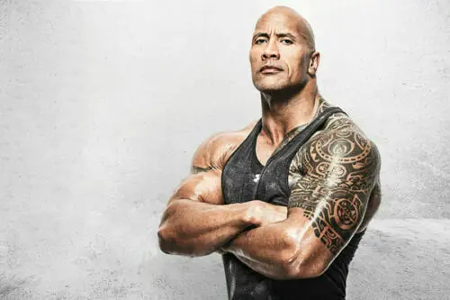 W031 The Rock Dwayne Johnson Фитнес Бодибилдинг шелковая ткань настенный художественный