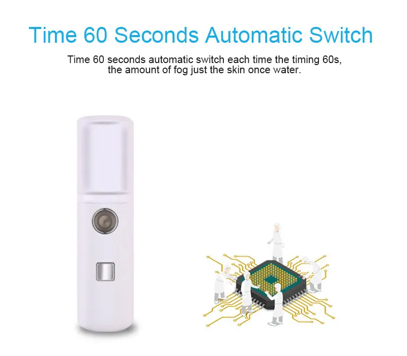 Portable Nano Mist Sprayer Facial Body Nebulizer Steamer Moisturizing and Skin Care Mini 30ml Face Spray Beauty Instruments