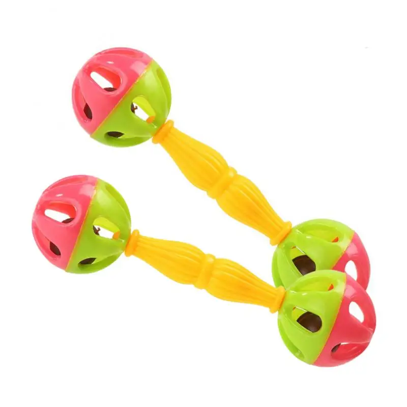 

2PCS Baby Bedding Rattle Bell Newborn Sensory Training Music Toys Children Colorful Early Educational Toys