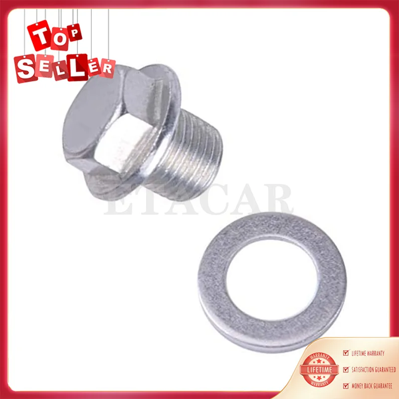 

1pc Car Auto M12-1.25 Engine Oil Drain Plug 90341-12012 Fits For Toyota Tacoma 4Runner Lexus