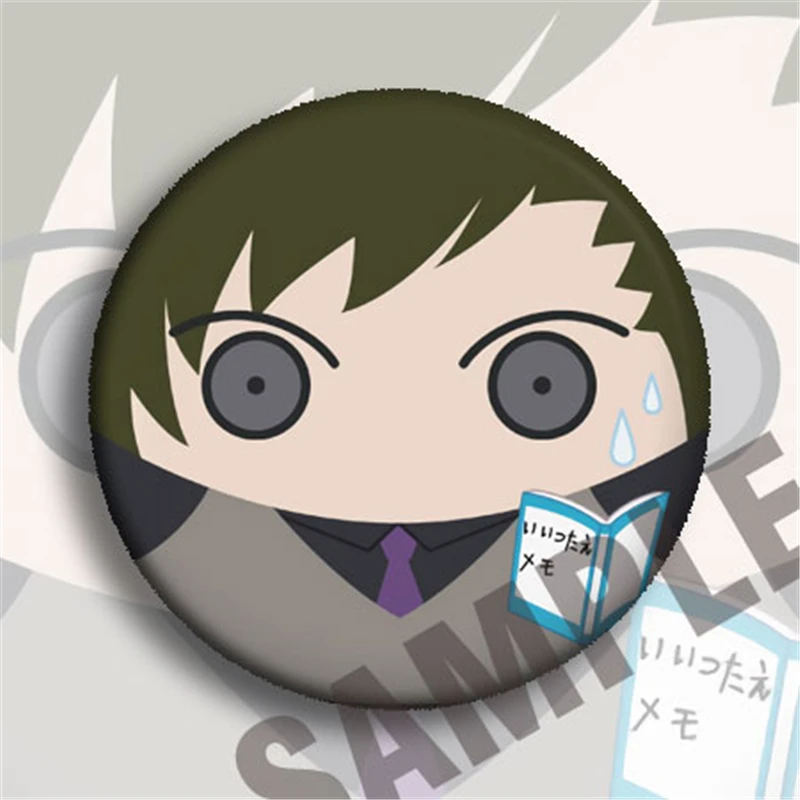 58 мм классные японские Мультяшные клетки на работе Cos значок коллекция рюкзаки