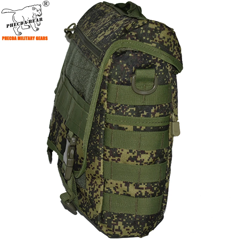 Камуфляжная военная сумка-мессенджер в русском стиле тактическая сумка через