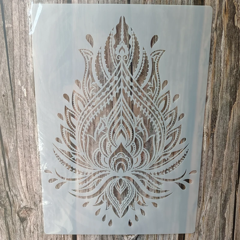 

A4 Size DIY Craft Mandala Stencil for Painting on Wood,Fabric,Walls Art Scrapbooking Stamping Album Embossing Paper Cards