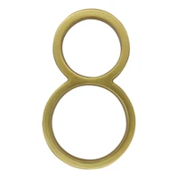 127mm floating modern house number satin brass door home address numbers for house digital outdoor sign plates 5 inch 8