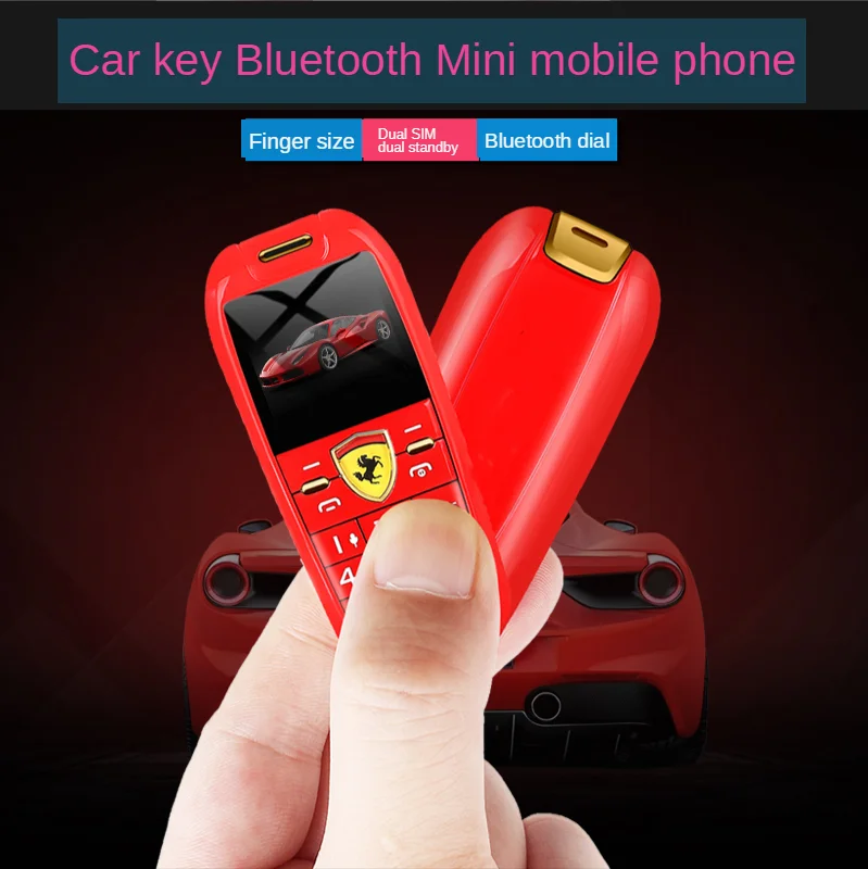 Оригинальный F488 палец Размеры GSM мобильный телефон Маленький кнопочный 2 сим