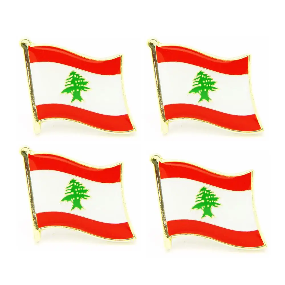 5 шт. заколки с национальным флагом Ливана