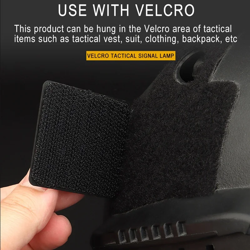 

Tactical Signal Light Helmet Light Safety Flashing For Bike Sports Driving Helmet Signal Lamp Hunting CS Military Signal Light