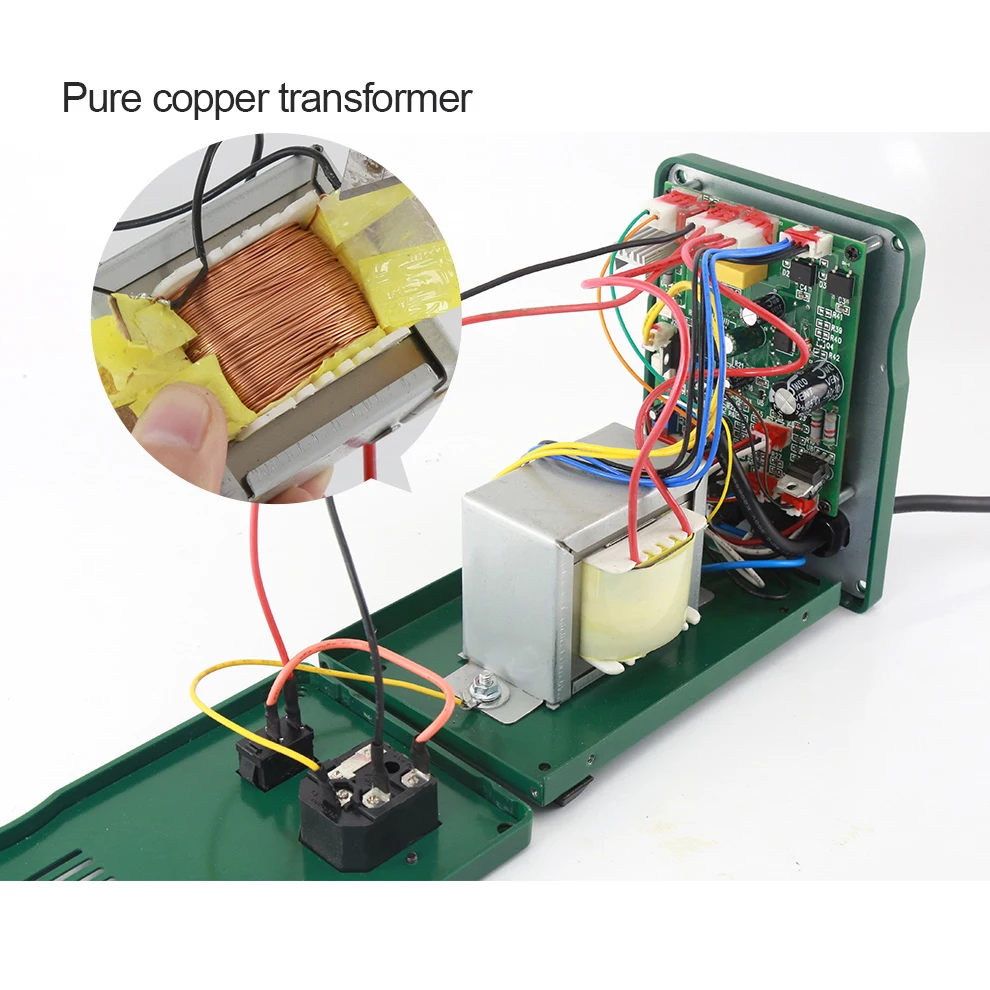 Настольная станция для распайки горячего воздуха со спиральным температурным