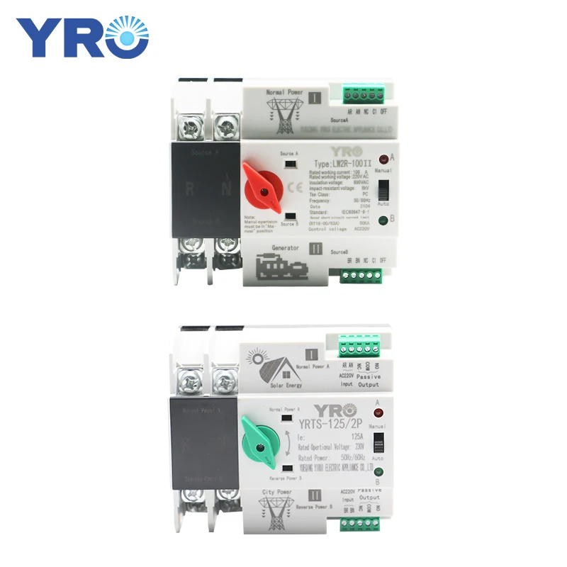 Din Rail 2P Mini ATS Dual Power Automatic Transfer Switch Electrical Selector Switches Uninterrupted 100A | Обустройство дома