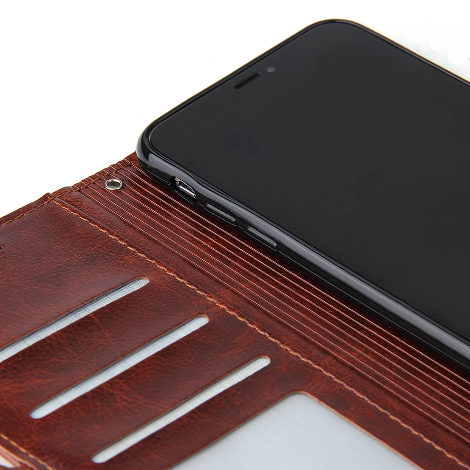 Роскошный чехол кошелек в стиле ретро для телефона Xiaomi Mi 8 Lite кожаный сумочка Redmi 6A