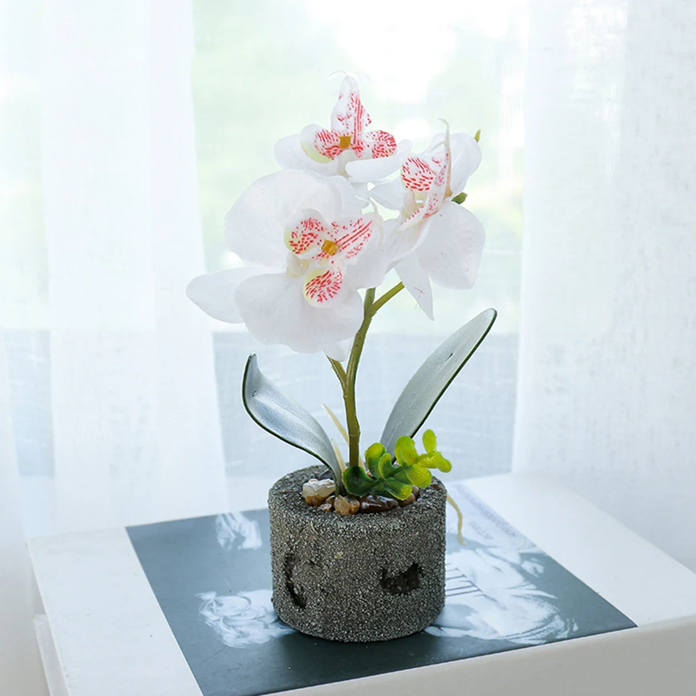 Искусственный цветок бабочка горшок с орхидеей Сад бонсай DIY вечерние мебель