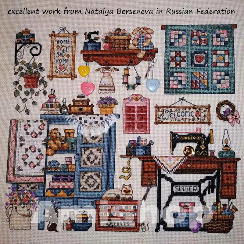Высококачественный красивый и милый Набор для вышивки крестиком пришивная