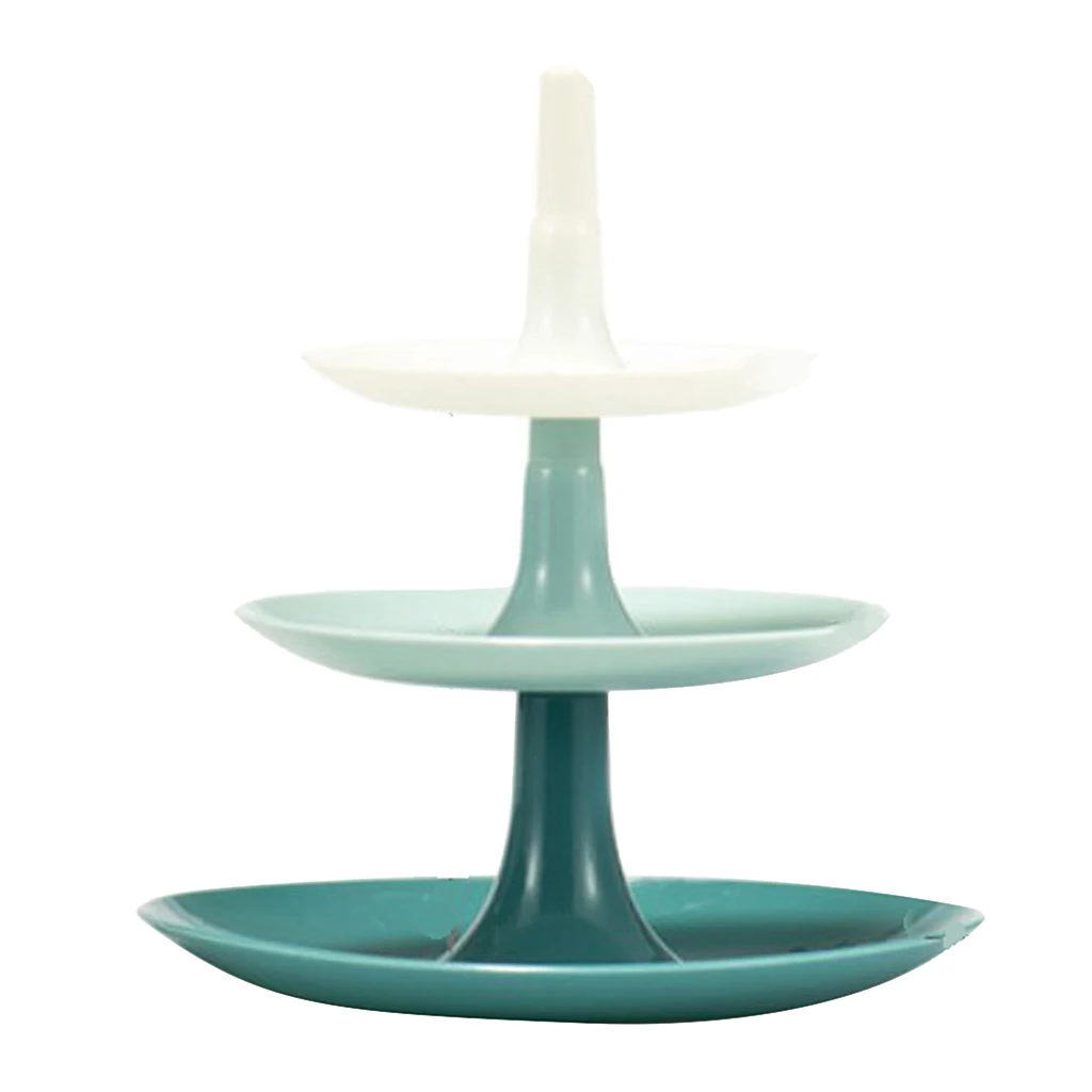 3-Tier Plastic Cupcake Display Stand Dessert Holder Round Fruit Snacks Bowl for Baby Shower Birthday Weddings Tea Party | Дом и сад