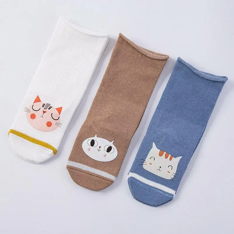 

3Pairs/lot Spring Baby Socks Cotton Soft Cartoon Cute Animal Toddler Socks Newborn Knee High Long Socks Boy Girl Infant Socks