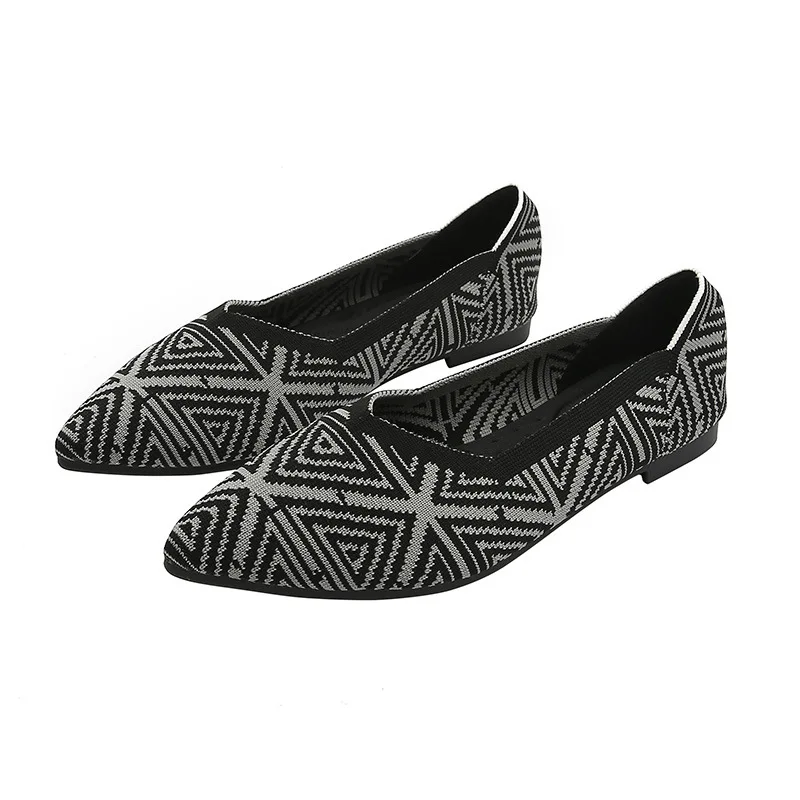 

Princess Shoes for Women 2021 Spring Weave Soft Sole Pointed Flats Single Shoes Women Summer Flats Shoes Zapatos Para Mujer