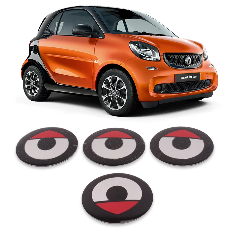 4 шт./лот 57 мм для Smart Fortwo Forfour 451 453 450 452 Crossblade Cabrio City-Coupe Roadster наклейка на колпачок