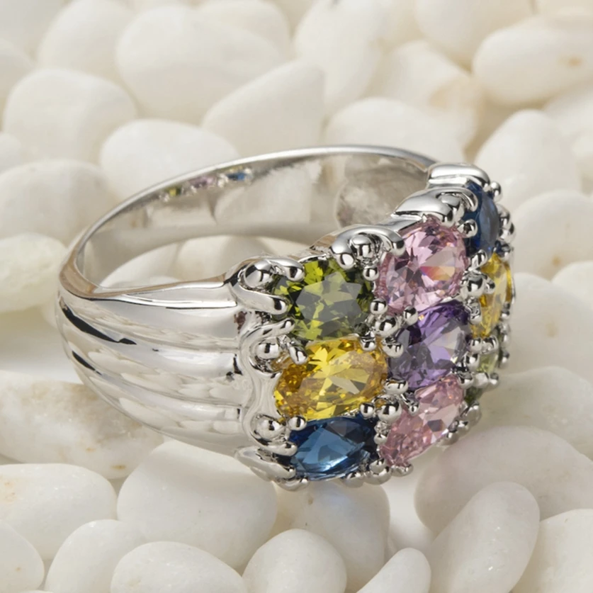 Винтажные модные обручальные кольца flenz Esme для благородных женщин розовый