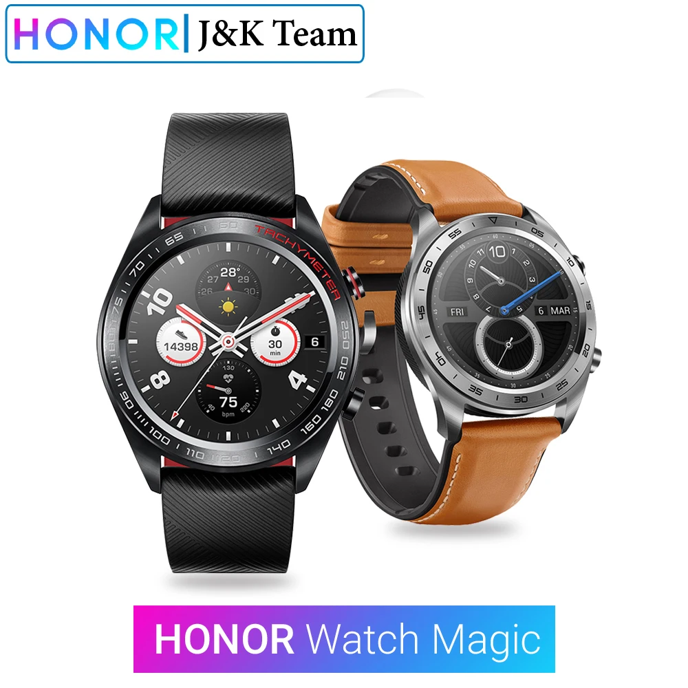 Huawei Honor Watch Magic Smart Watch gps 5ATM водонепроницаемый трекер сердечного ритма трекер сна рабочий 7 дней напоминание о сообщениях