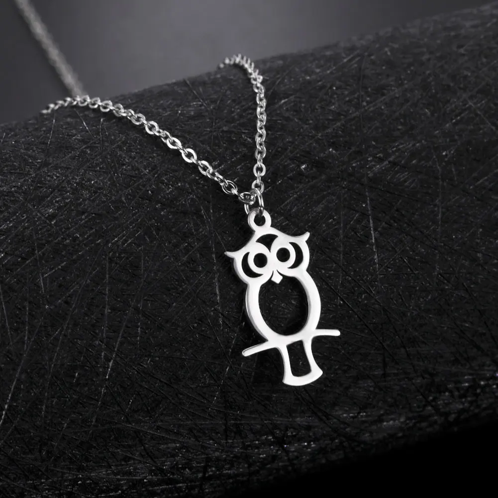 Ожерелье с подвеской в виде милой совы для женщин и мужчин |