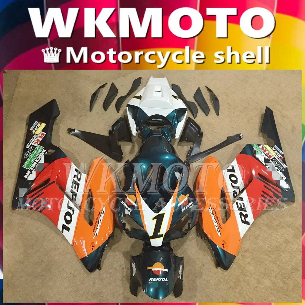 

Новый комплект обтекателей из АБС-пластика для мотоцикла Подходит для Honda CBR1000RR 04 05 CBR1000 1000RR 2004 2005 индивидуальный Бесплатный репсол nice