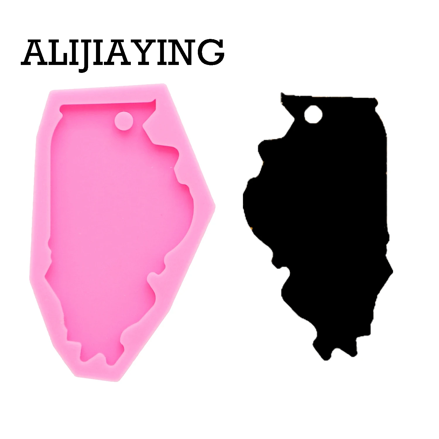 DY0212 сделай сам американские формы из силикона Иллинойса для брелоков жидкие