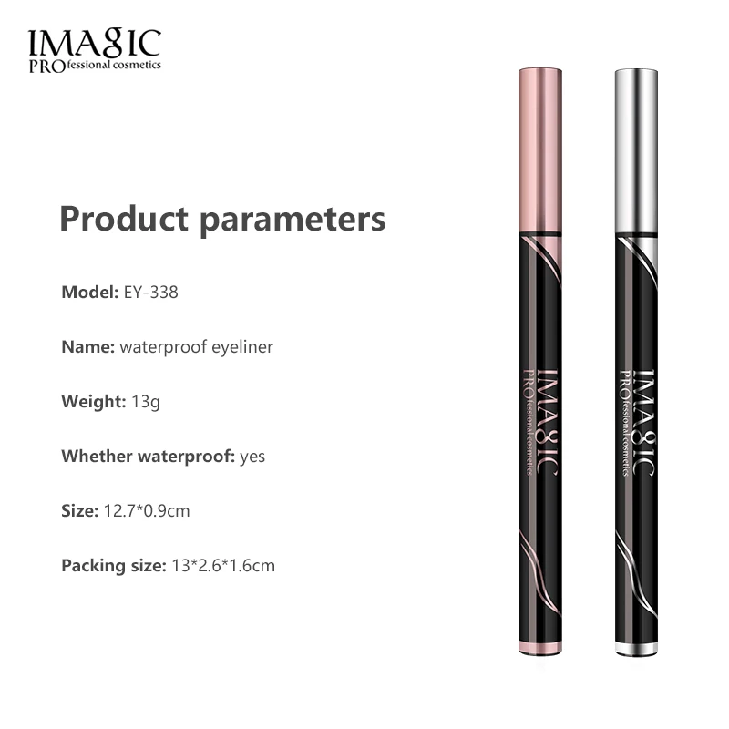 1 шт. Толстая черная подводка для глаз с высоким блеском быстросохнущая