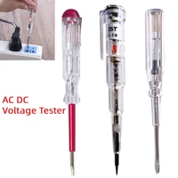 waterproof induced electric tester pen screwdriver probe light voltage tester detector ac dc 100 250v100 500v70 250v test pen