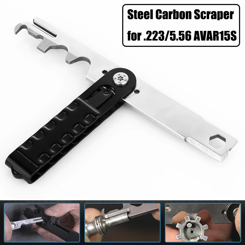 

Steel AR15 Scraper Rifle Scraper BCG Carbon Removal Tool .223/5.56 AVAR15S Gun AR 15 AR-15 Bolt Cleaning Kit Gunsmithing Rebuild