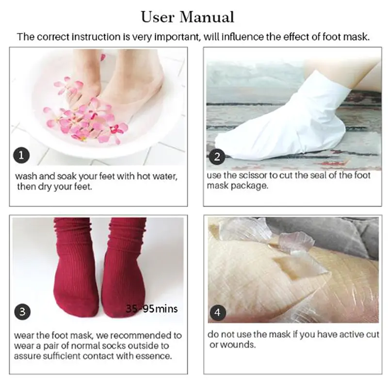 1pair=2pcs Baby Foot Mask For Legs Lavender Extract Peeling Dead Skin Exfoliating Pedicure Socks Peel | Красота и здоровье