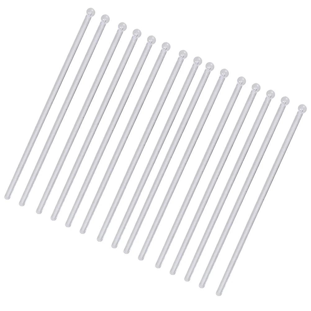 

100pcs Creative Transparent Stirring Sticks Mixing Stirring Scoop Swizzle Sticks