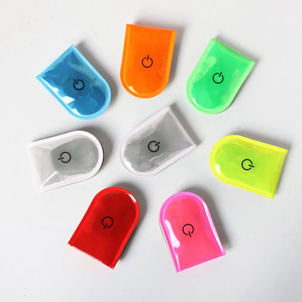 

Reflective Shining Night Running Hiking Safe Warning Multi-functional LED Clip Outdoor Cycling Jogging Safety Light