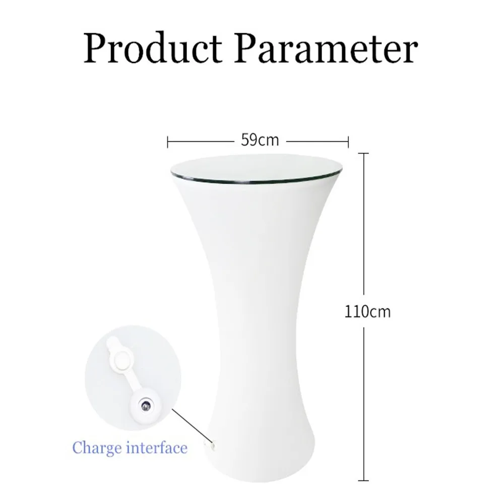 

110 см высокий светодиодный светящийся журнальный столик перезаряжаемый барный стол IP54 освещенный стол для клубного кофе коммерческая мебе...