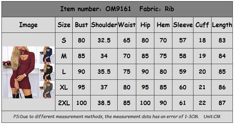 

]2021 new women's slim solid high collar Long Sleeve Dress