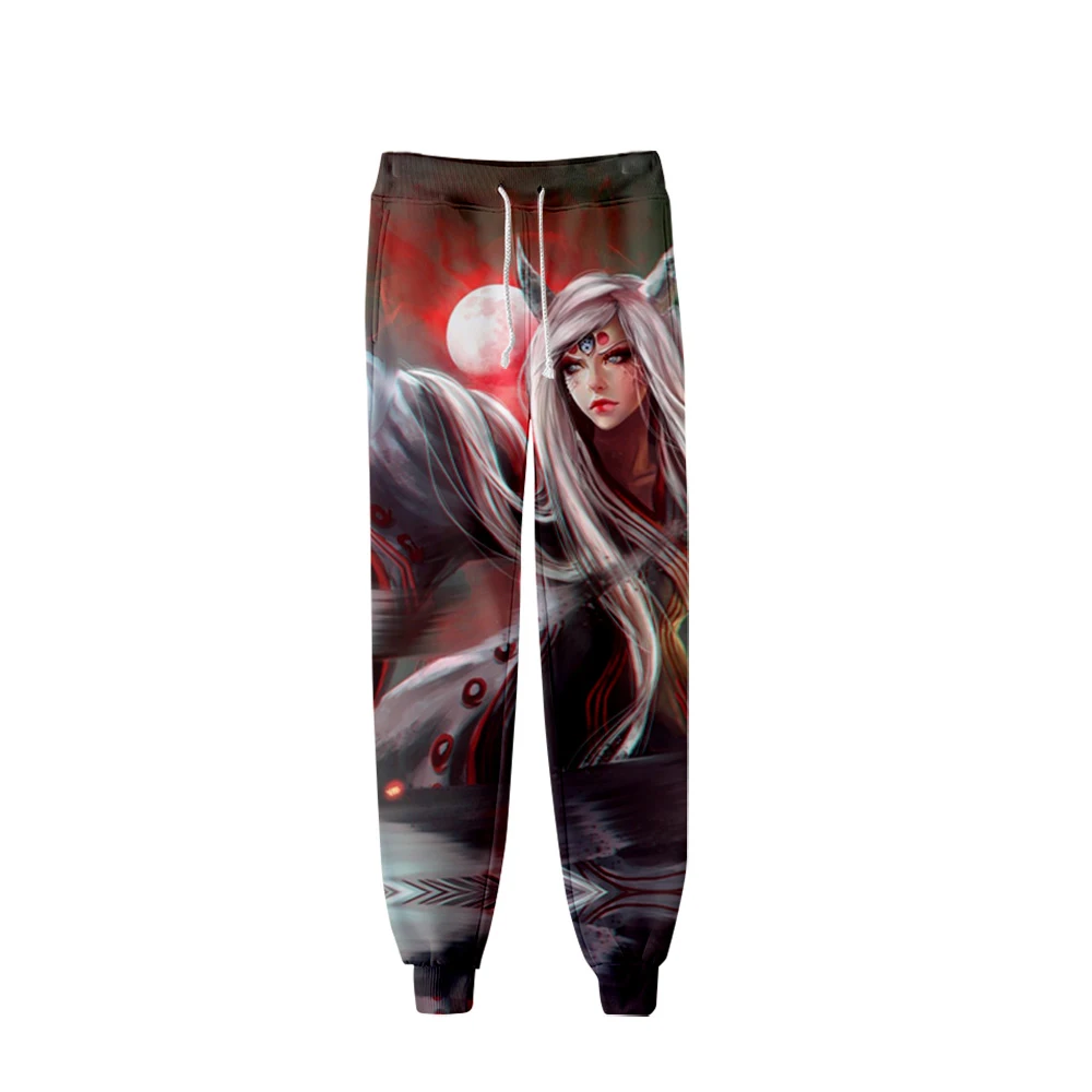 Уличные женские и мужские штаны с 3D принтом аниме Наруто уличные летние