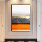 Настенный постер с абстрактным изображением, картина на золотом холсте для гостиной, спальни, современный поп-арт