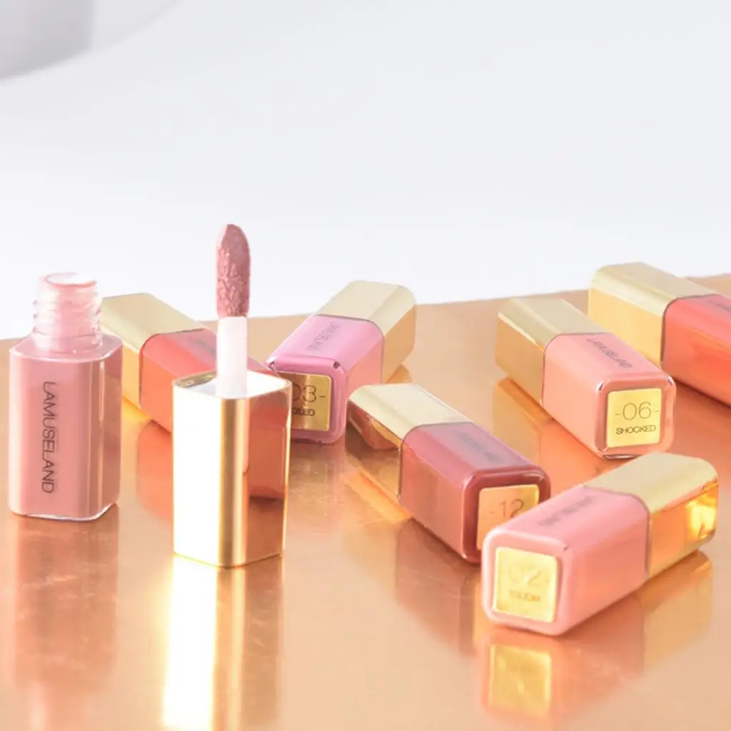 

12 Color 3.5g Mini Waterproof Makeup Smooth Lip Gloss Velvet Long-last Lip Tint