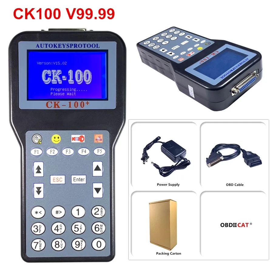 Горячая продажа! Автоматический ключевой программатор T300 v19.2 + CK100 CK 100 v99 99