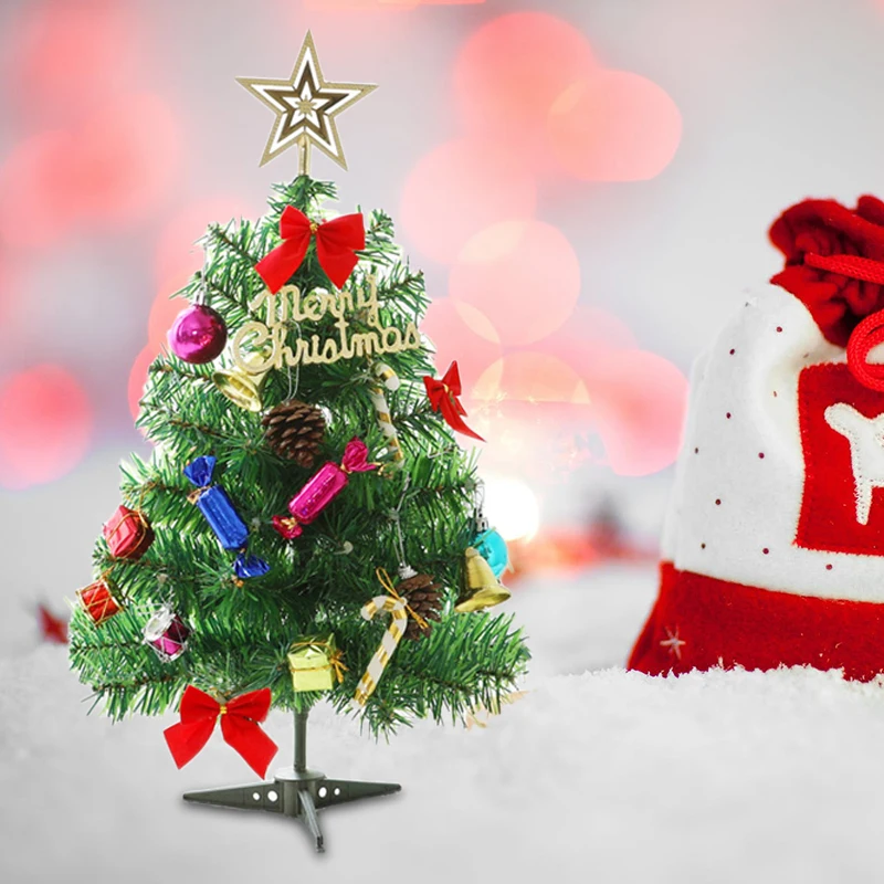 

50cm Mini Christmas Tree with Lamp Christmas Decoration Luminous Xmas Tree House Desktop Home Shopping Mall New Year Decoration