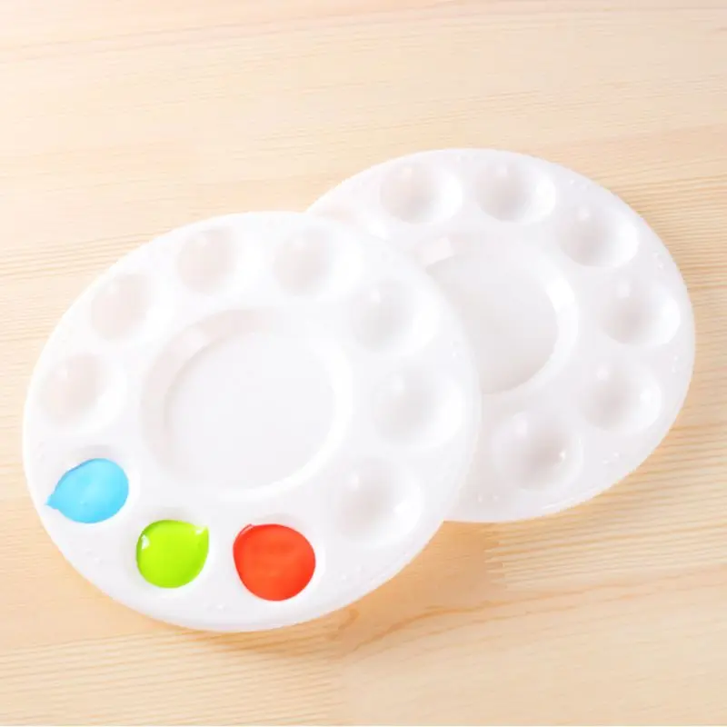 Круглая пластиковая палитра для смешивания красок сделай сам детские