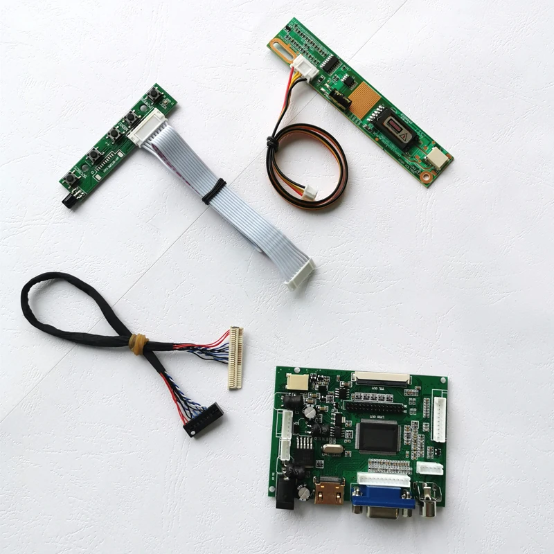 Кабель LVDS 1CCFL 1280*800 для QD15TL04/QD15TL07/QD15TL09 2AV VGA 30 контактов комплект платы привода