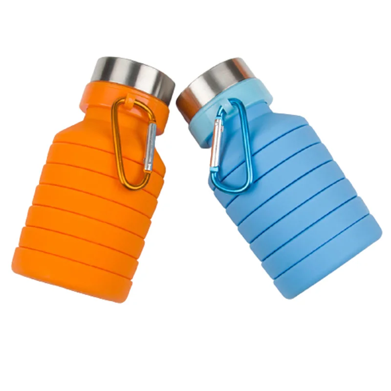 Retractable Water Cup Food Grade Silicone Kettle Anti-fall Break-proof Environmental Friendly Outdoor Sports Function J073 |