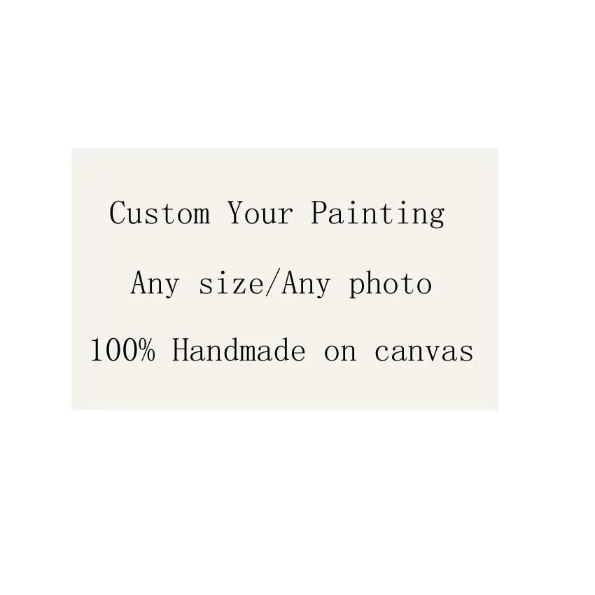 100% ручная работа картина маслом на заказ передние деньги заполнять почтовые