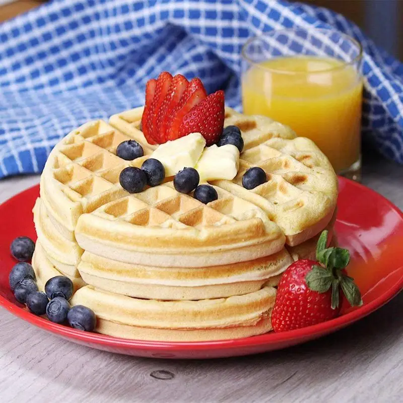 Hot sale 2 X Waffle Mold Baking Silicone Pan With Good Non-Stick Coating Red | Дом и сад