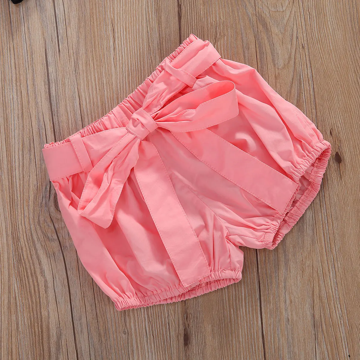 

0-18M Cute Newborn Infant Baby Girls Outfit Clothes Flare Sleeve Romper Tops+Pink Pant