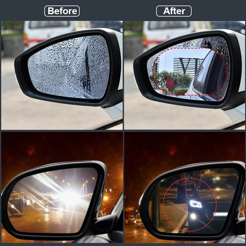 Car Rear Mirror Protective Film Window Anti Fog For Toyota RAV4 Land Cruiser Camry Highlander Prado Prius Yaris Corolla Vitz | Автомобили