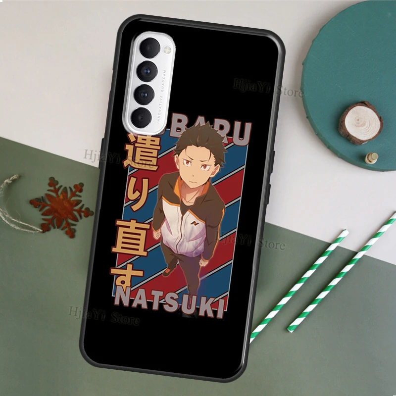 Natsuki Subaru Re Zero для OPPO A52 A72 A83 A91 A5 A9 A53 A31 2020 F5 F7 Reno 4 Pro 2Z A5S A1K A15 чехол телефона - купить по